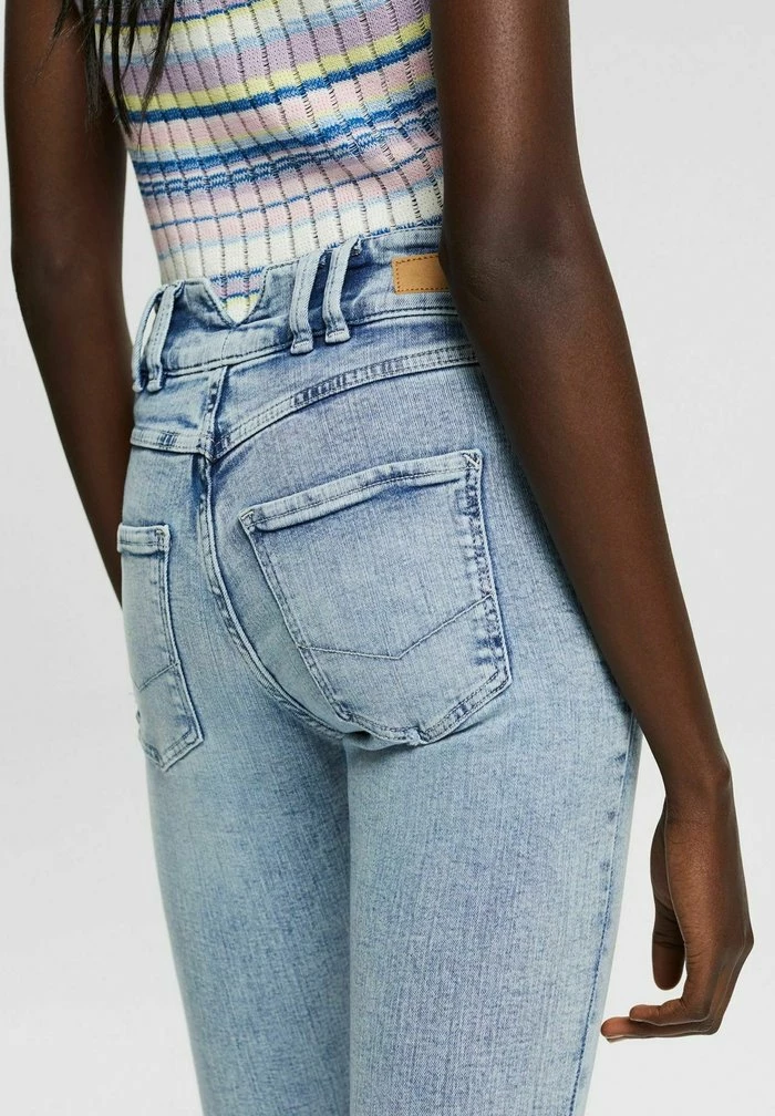 Esprit STRETCH - Slim Fit Jeans - Blue Bleached - Image 4