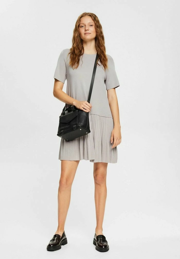 Esprit FLAT - Jumper Dress - Medium Grey - Image 2