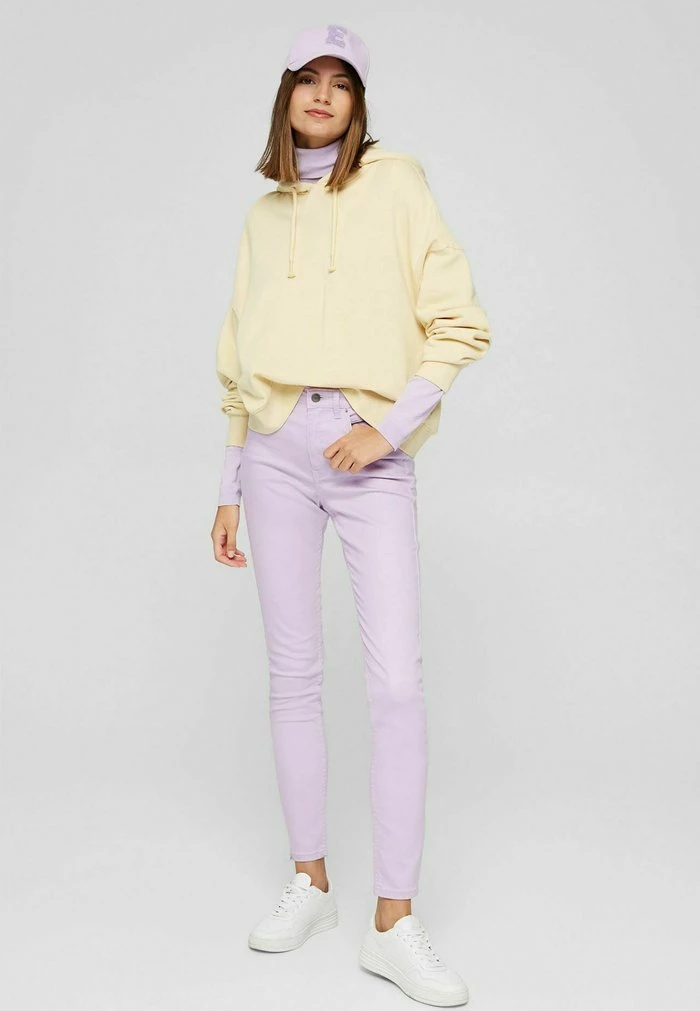Esprit SKINNY - Trousers - Lilac - Image 2
