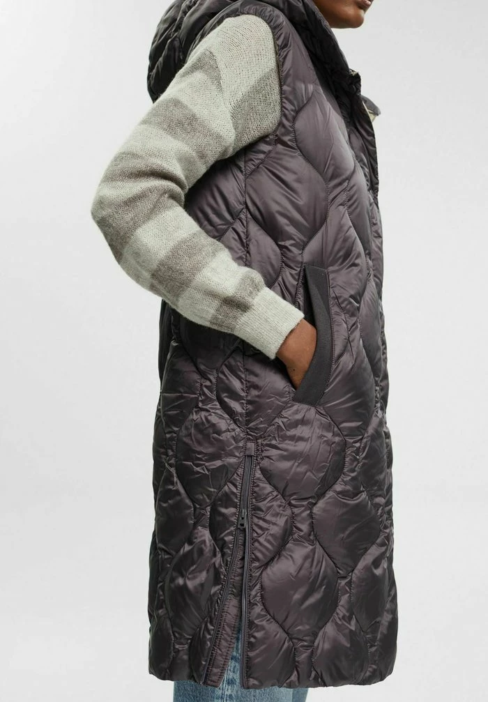 Esprit OUTDOOR WOVEN - Waistcoat - Anthracite - Image 5