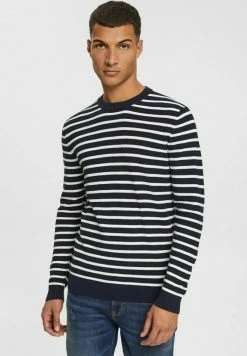 Esprit MIT STREIFEN - Jumper - Navy