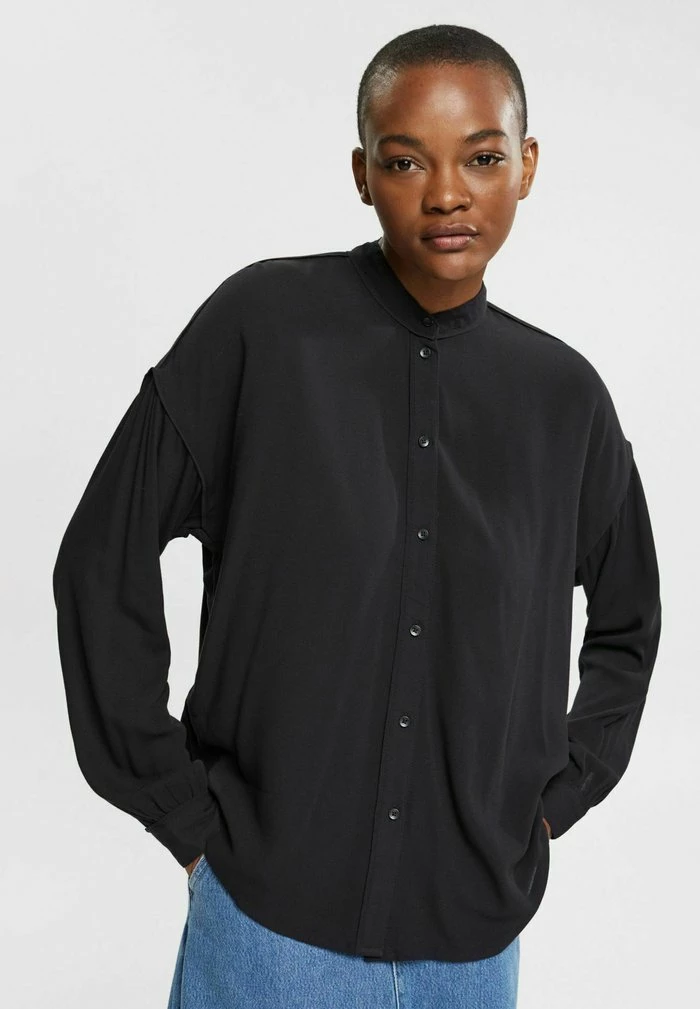 Esprit Button-down Blouse - Black