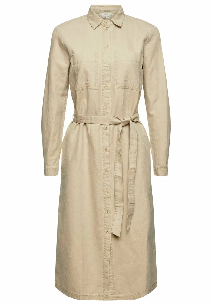 Esprit Shirt Dress - Beige - Image 7