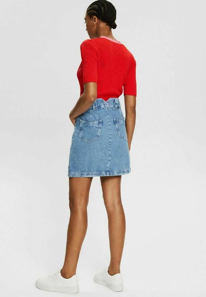 Esprit A-line Skirt - Blue Medium Wash - Image 3