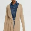 Esprit GÜRTEL - Cardigan - Taupe