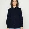 Esprit SHIRT BLOUSE - Button-down Blouse - Navy