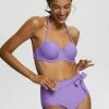 Esprit MIT MUSCHELSAUM - Bikini Top - Violet