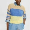 Esprit GESTREIFTER MIT BLEND - Jumper - Sand