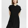 Esprit MIT KNOPFLEISTE - Shirt Dress - Black