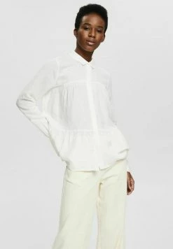 Esprit VOLANTS - Button-down Blouse - Off White