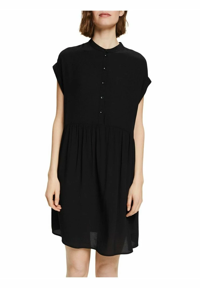 Esprit MIT KNOPFLEISTE - Shirt Dress - Black - Image 6
