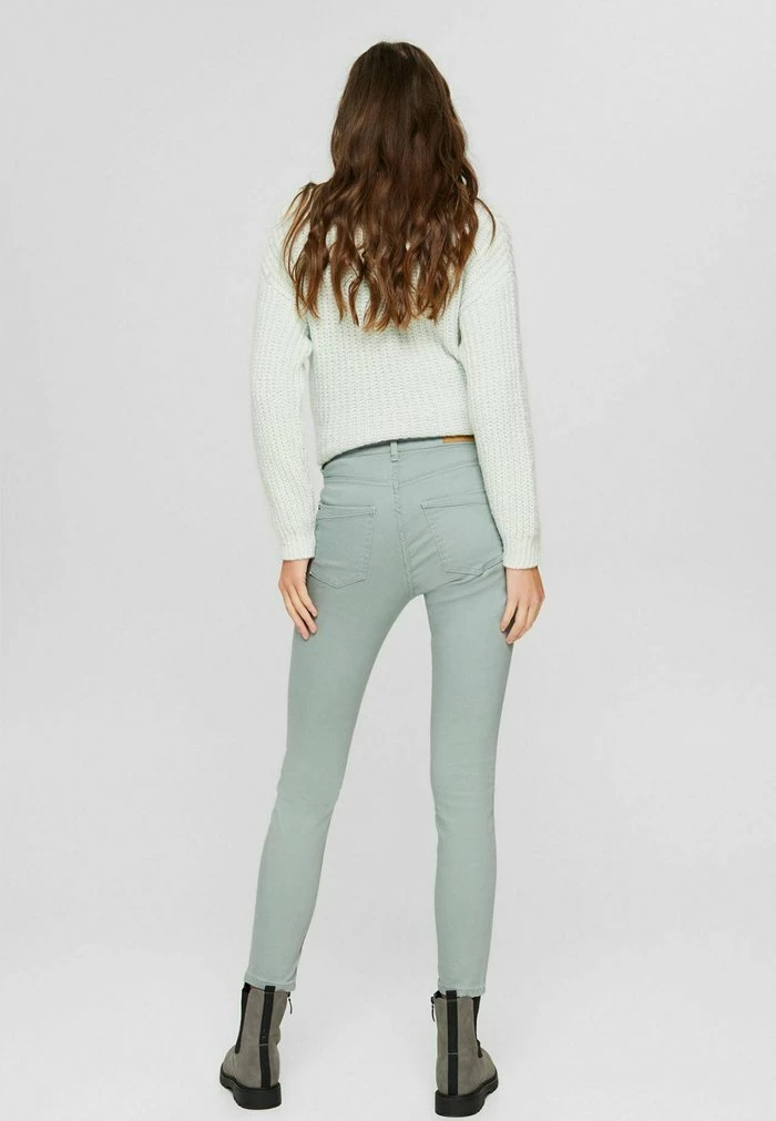 Esprit SKINNY - Trousers - Dusty Green - Image 3