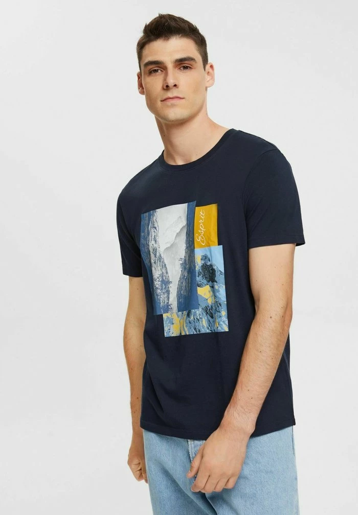 Esprit Print T-shirt - Navy