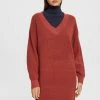 Esprit FLAT - Jumper Dress - Terracotta New
