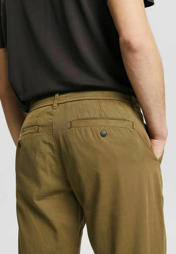 Esprit MIT KORDELZUGBUND - Trousers - Dark Khaki - Image 5