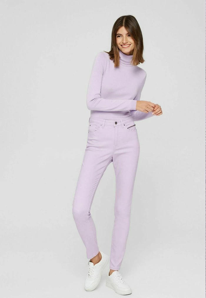 Esprit SKINNY - Trousers - Lilac