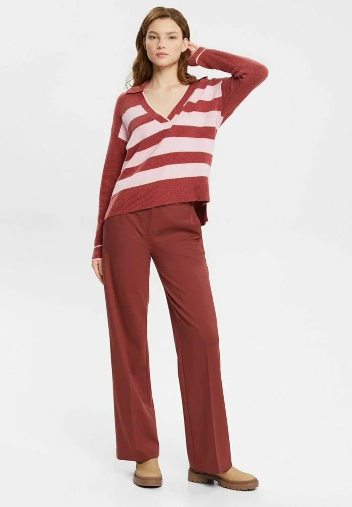 Esprit DEEP POLO - Jumper - New Terracotta - Image 5