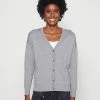 Esprit SUS VNECK - Cardigan - Medium Grey