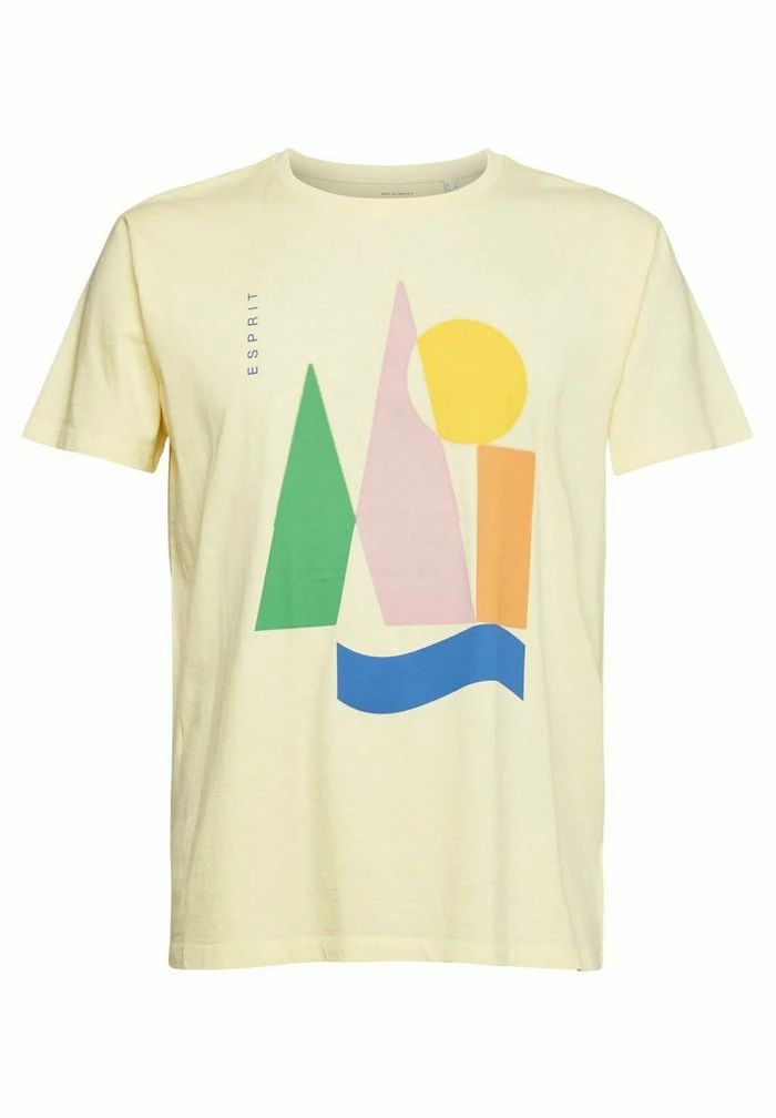 Esprit MIT PRINT - Print T-shirt - Pastel Yellow - Image 5