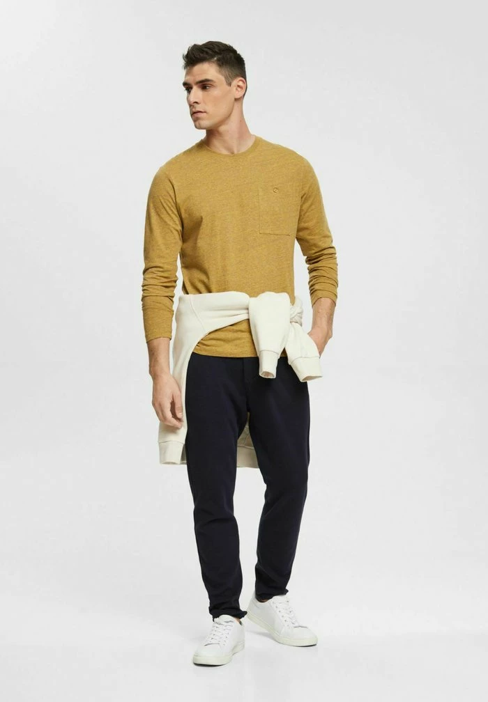 Esprit REGULAR FIT - Long Sleeved Top - Dusty Yellow - Image 5