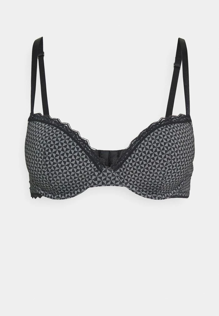 Esprit FEMININE MICRO PRINT CLASSIC PADDED BRA - Underwired Bra - Black - Image 4