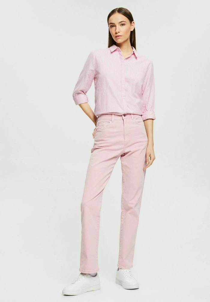 Esprit Straight Leg Jeans - Pink - Image 2