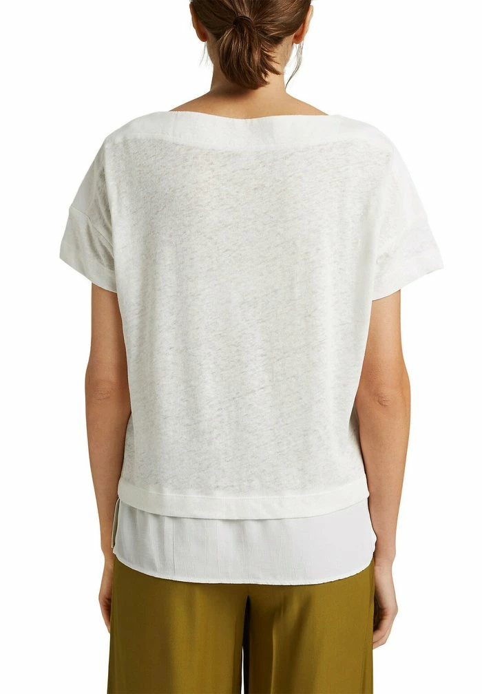 Esprit Basic T-shirt - Off White - Image 7