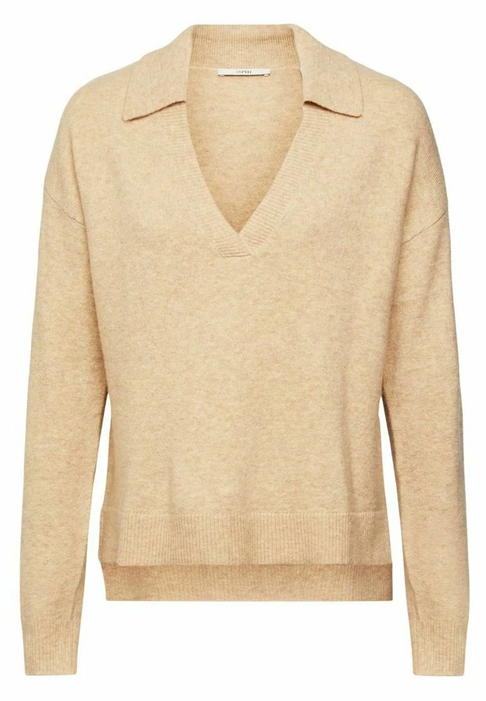 Esprit DEEP POLO - Jumper - New Cream Beige - Image 6