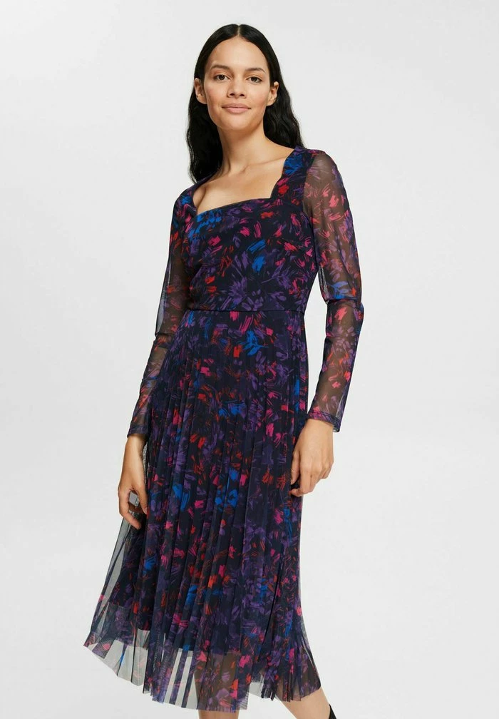 Esprit Day Dress - Navy