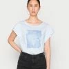 Esprit Print T-shirt - Light Blue