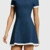 Esprit NAHTLOS VERARBEITETES MIT RUNDHALSAUSSCHNITT - Jumper Dress - Navy