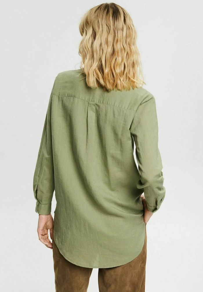 Esprit Button-down Blouse - Light Khaki - Image 3