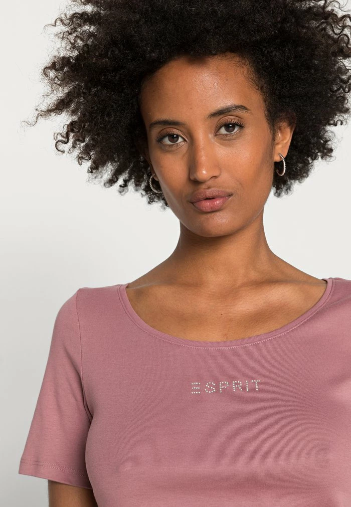 Esprit Basic T-shirt - Mauve - Image 5