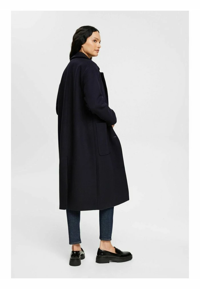 Esprit Classic Coat - Navy - Image 3