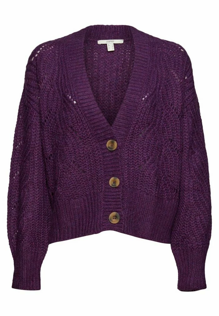 Esprit Cardigan - Plum Red - Image 9