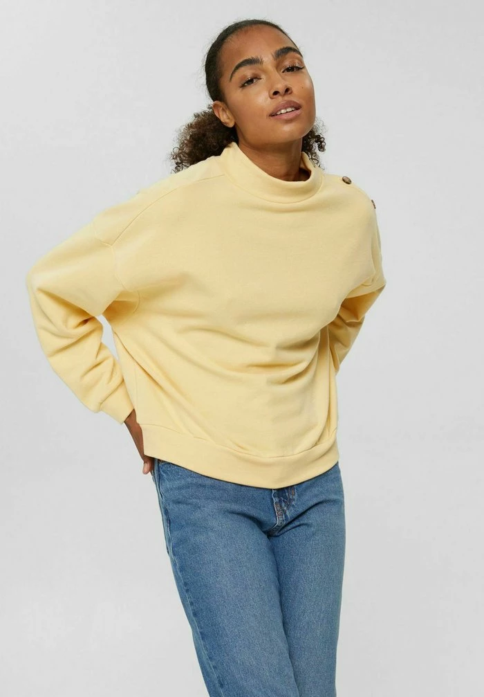 Esprit Sweatshirt - Pastel Yellow