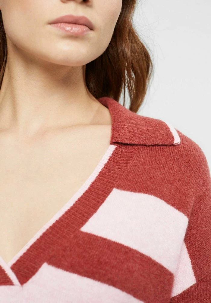 Esprit DEEP POLO - Jumper - New Terracotta - Image 4