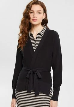 Esprit CARDI BOWTI - Cardigan - Black