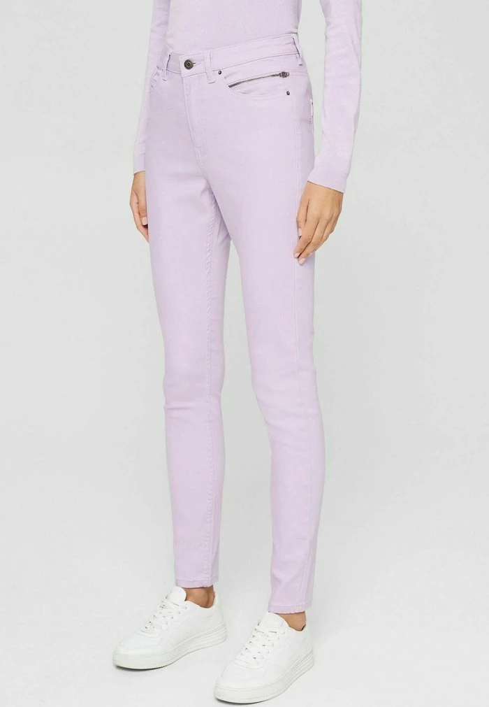 Esprit SKINNY - Trousers - Lilac - Image 7