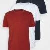 Esprit 3 PACK - Basic T-shirt - White/dark Blue/red