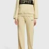 Esprit UNISEX - Tracksuit Bottoms - Beige