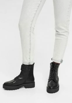 Esprit Platform Ankle Boots - Black