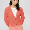 Esprit CARDIGAN - Cardigan - Coral