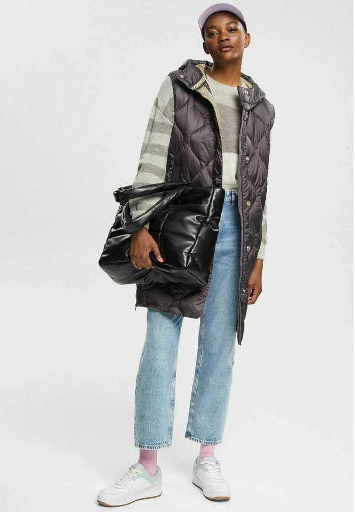 Esprit OUTDOOR WOVEN - Waistcoat - Anthracite - Image 4