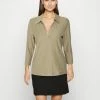 Esprit Long Sleeved Top - Pale Khaki