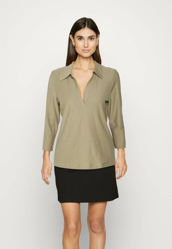 Esprit Long Sleeved Top - Pale Khaki