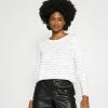 Esprit BOATY NECK - Long Sleeved Top - Off White