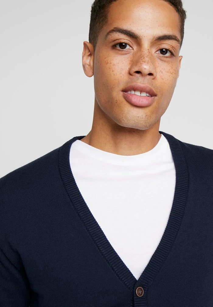 Esprit BUTTON CARD - Cardigan - Navy - Image 6