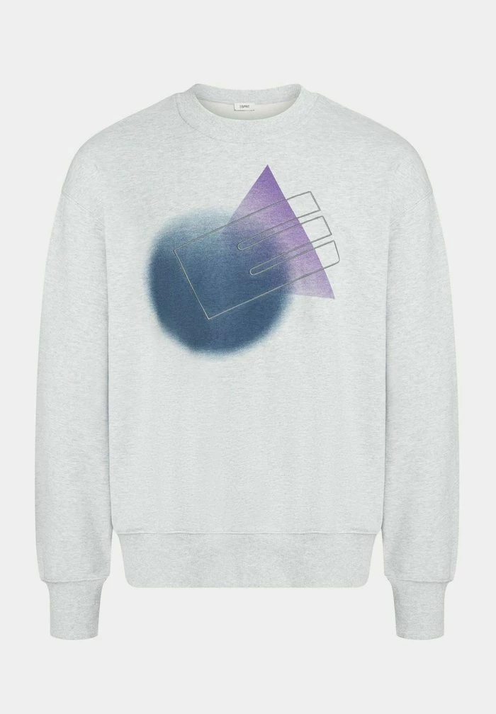 Esprit MIT GRAFIK PRINT - Sweatshirt - Light Grey New - Image 5