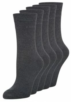 Esprit SOLID 5-PACK SUSTAINABLE COTTON-MIX - Socks - Anthracite